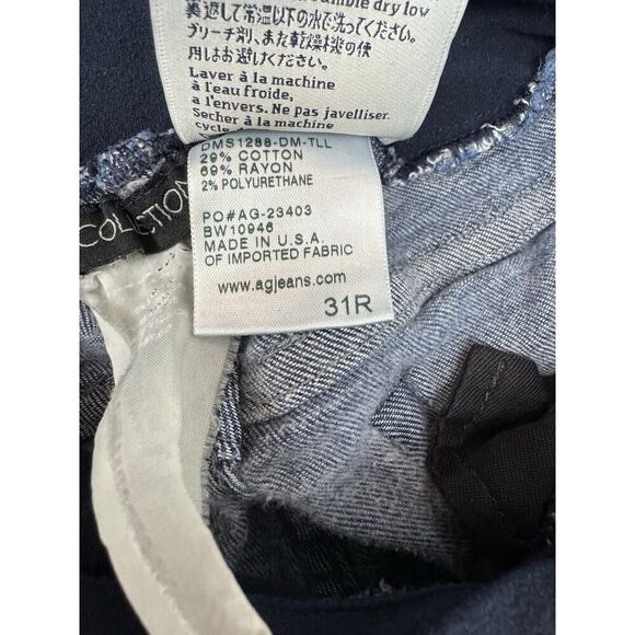 Adriano Goldschmied Maternity Jeans Slim Ankle Skinny Full Panel - Size 31 R - Picture 7 of 8